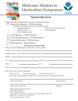 Sponsorship Form