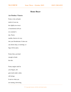 Download Ars Poetica: Viscera