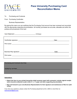 NEW -Purchasing Card Reconcilation Form
