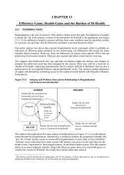 Chapter 13 - Efficiency-Gains, Health-Gains and the Burden of Ill-Health