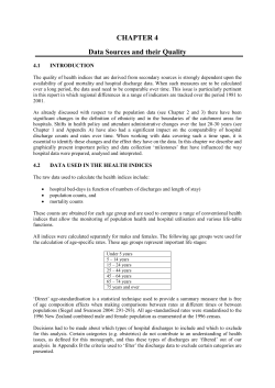Chapter 4 - Data Sources and their Quality