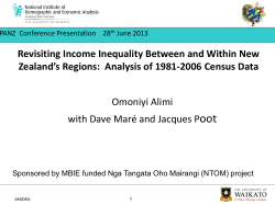 Revisiting income inequality between and within and between New Zealand’s regions. Analysis of 1981-2006 census data