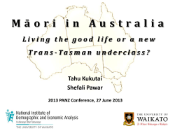 Education and labour market outcomes of Māori in Australia