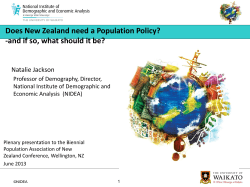 Does New Zealand need a population policy? and is so, what should it be?