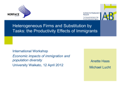 Heterogeneous firms and substitution by tasks: the productivity effects of migrants