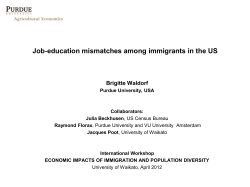 Job‐education mismatches among immigrants in the US