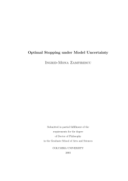 Optimal Stopping Under Model Uncertainty