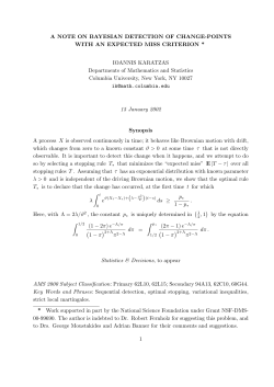 A note on Bayesian sequential detection with expected miss criterion