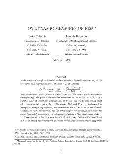 On dynamic measures of risk