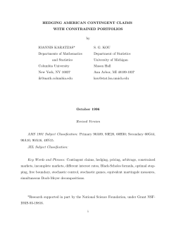 Hedging American contingent claims with constrained portfolios