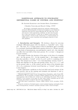 Martingale approach to stochastic differential games of control and stopping