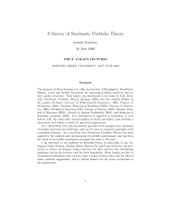 A Survey of Stochastic Portfolio Theory
