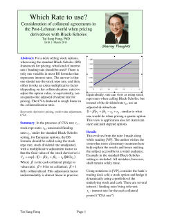 PDF: Which Rate to use