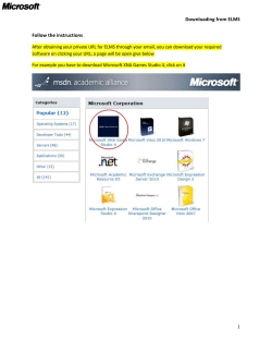 Download How to Download Software from ELMS