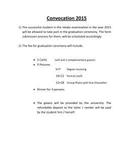 Notice for Convocation 2015