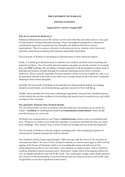 Distinctiveness document