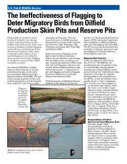 http://www.fws.gov/mountain-prairie/contaminants/documents/Flagging_oil_pits.pdf