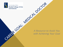 Resource at a Glance to Becoming a Medical Doctor (pdf)