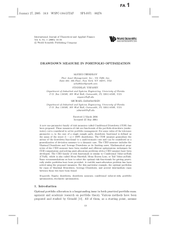 Drawdown Measure in Portfolio Optimization