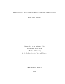 Splice diagrams. Singularity links and universal abelian covers