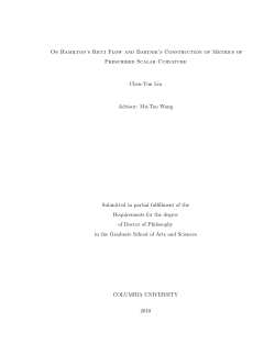 On Hamilton's Ricci flow and Bartnik's construction of metrics of prescribed scalar curvature