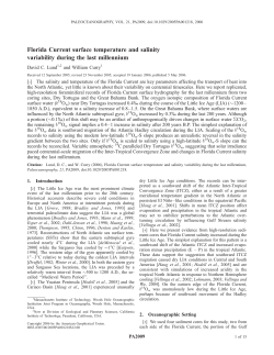Background on core sediment analyses