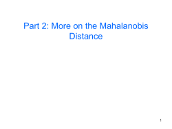 Chap. 7 Machine Learning: Discriminant Analysis Part 2 (pptx)
