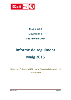 Informe de seguiment