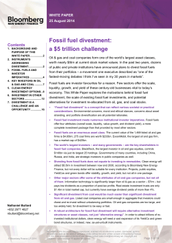 Fossil fuel divestment: a $5 trillion challenge. [PDF 553.53KB]
