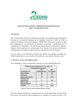 CEDHU 2010 Graves violaci&oacute;nes a los derechos humanos [PDF 185.37KB]