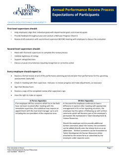 Quick Notes Expectations of Participants