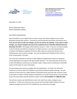 Post-65 Open Enrollment Letter