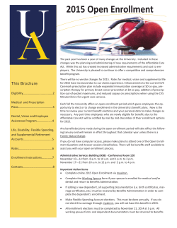 Open-enrollment booklet