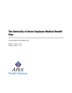 Employee Summary and Plan Document