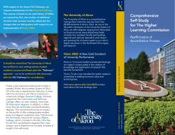 the executive summary of our self-study