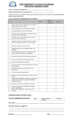 Employees Feedback Form