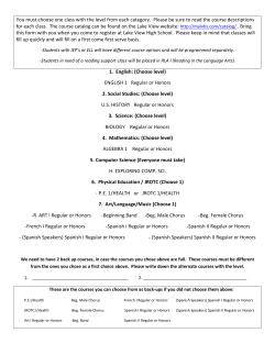 8th Grade Programming Form