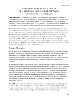 reusable modeling framework