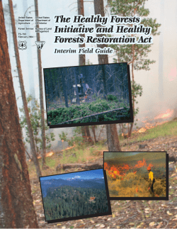 Healthy Forests Initiative/Healthy Forests Restoration Act Field Guide