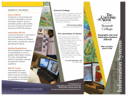 Download the Geographic and Land Information Systems brochure