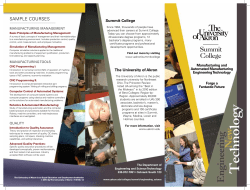 Download the Manufacturing Automated Manufacturing Engineering Technology brochure