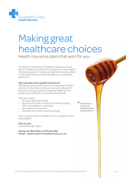 Southern Cross Healthcare Group Scheme