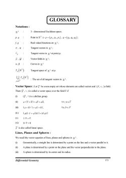 M. Sc. I Maths MT 205 Differential Geometry All