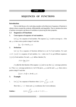 M. Sc. Maths Sem. I P. MT 102 Advanced Calculus