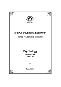 B. A Part I Psychology (English Version)