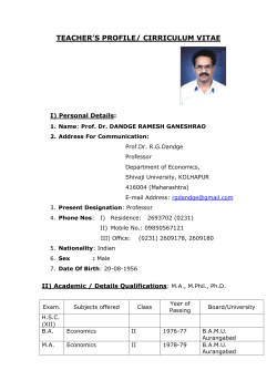 Dr. R.G.Dandage