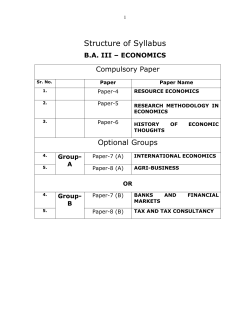 B. A .- III (Economics)