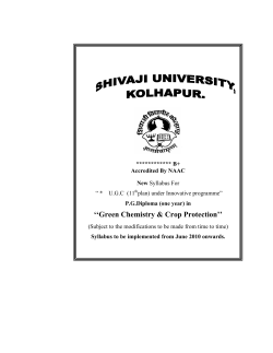 Green Chemistry Crop Protection