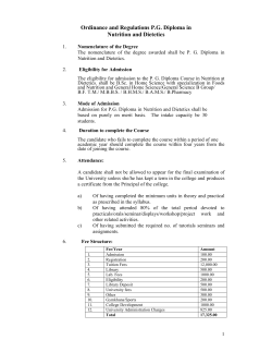 Nutrition Dietetics