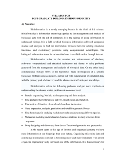 Bio-Informatics